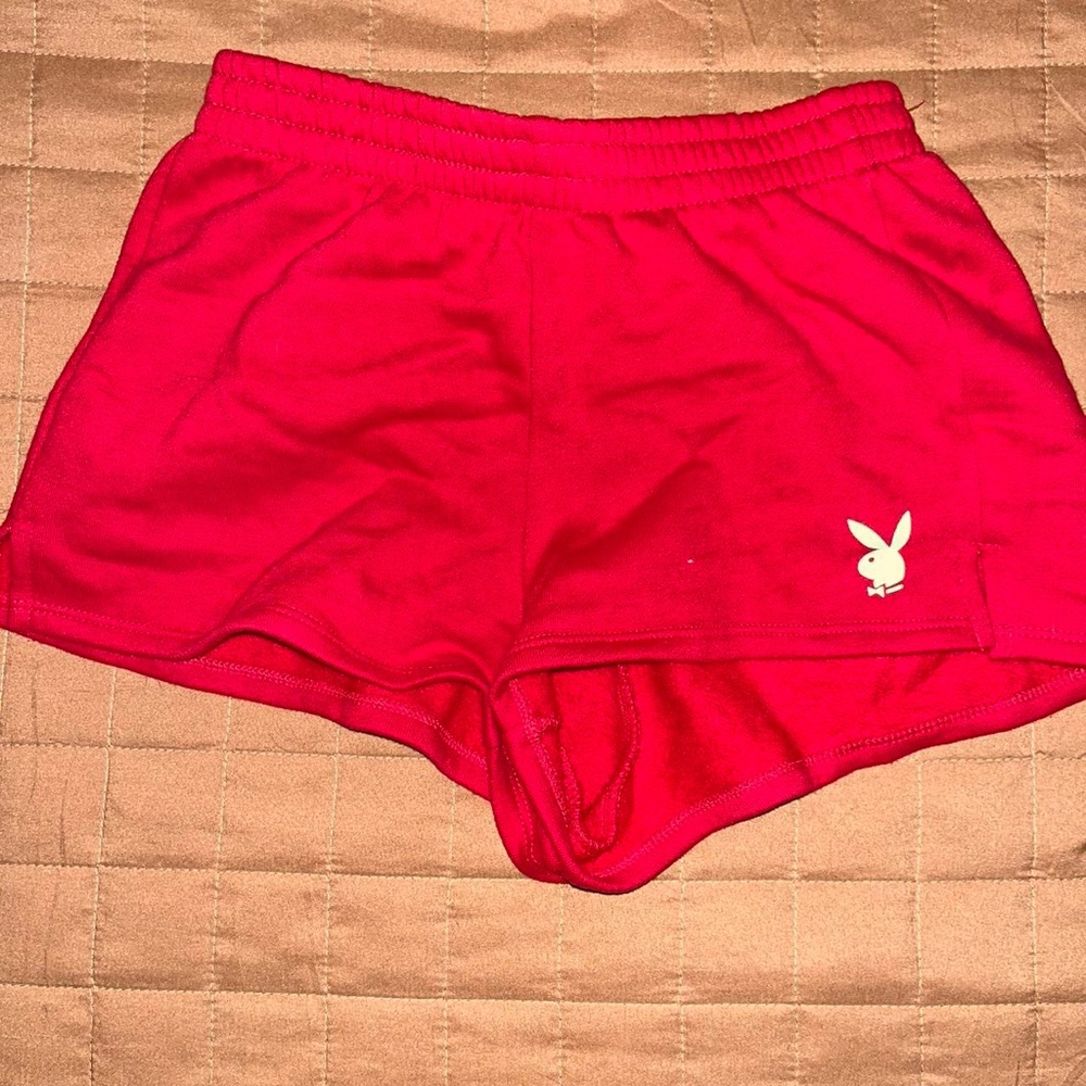 red playboy shorts from pacsun